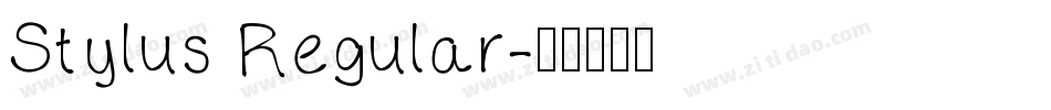 Stylus Regular字体转换
